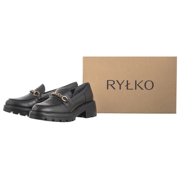 Loafersy Ryłko Czarne 3ZR43_A_ _1RJ – zdjęcie 8