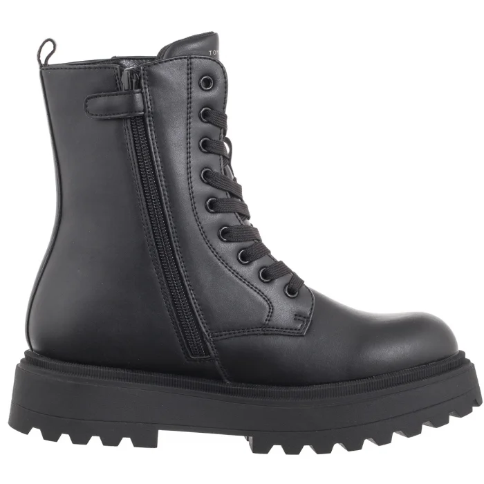 Glany Tommy Hilfiger Lace-Up Bootie Black T3A5-33579-1351999 – zdjęcie 3