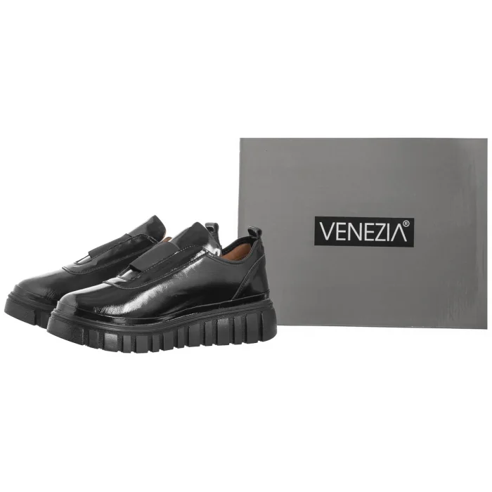 Półbuty Venezia Czarne R016PABLOBL047 – zdjęcie 8