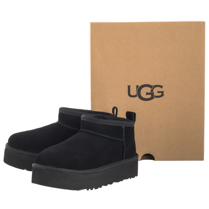 Buty UGG Kids Classic Ultra Mini Platform 1157791K BLK – zdjęcie 8