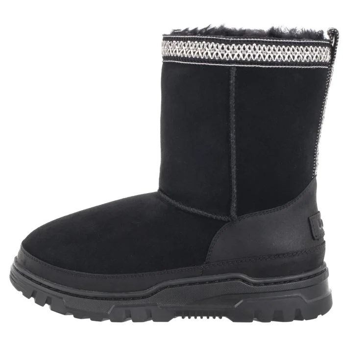 Śniegowce UGG Kids Classic Short Trailgazer 1157694K BLK – zdjęcie 2