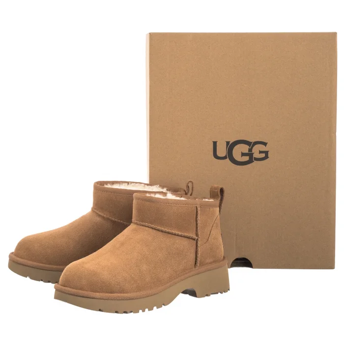 Śniegowce UGG Kids Classic Ultra Mini New Heights 1157732K CHE – zdjęcie 8