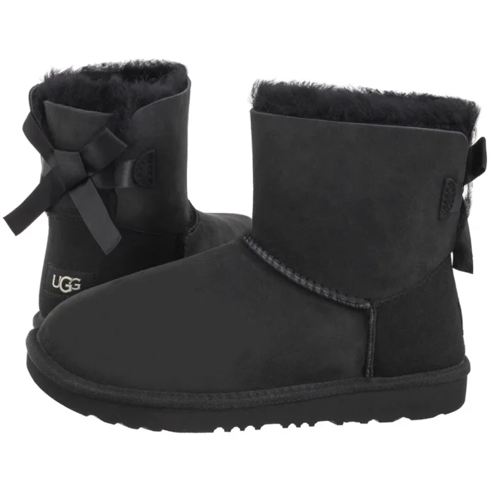 Kozaki UGG K Mini Bailey Bow II 1017397K BLK – zdjęcie 1