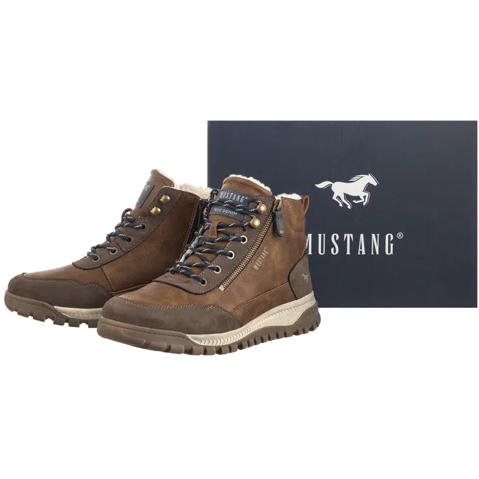 Trzewiki Mustang Brązowe 4202-601-003 – zdjęcie 8