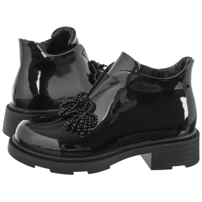 Botki Filippo Czarne DBT6370/25 BK – zdjęcie 1