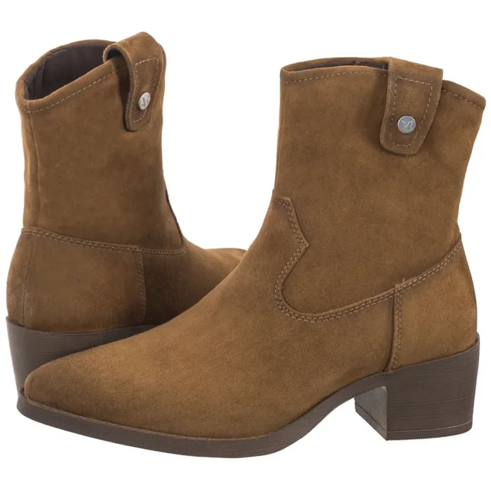 Botki Caprice Brązowe 9-25313-43 741 Khaki Suede – zdjęcie 1