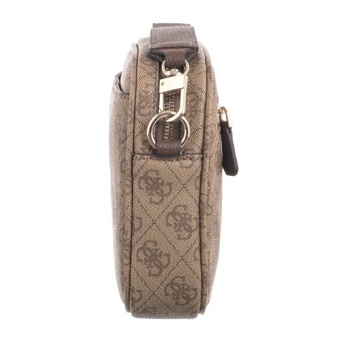 Torebka Listonoszka Guess Vikky II Camera Crossbody HWSG93 18140 Latte Logo/Brown – zdjęcie 3