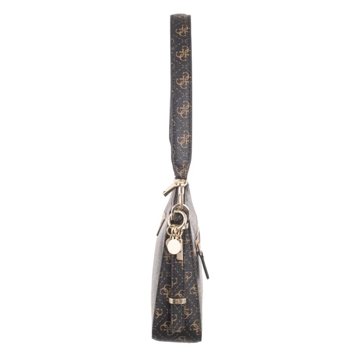 Torebka Guess Eco Erica Top Zip Shoulder Bag HWEQG9 51018 Brown Logo – zdjęcie 3