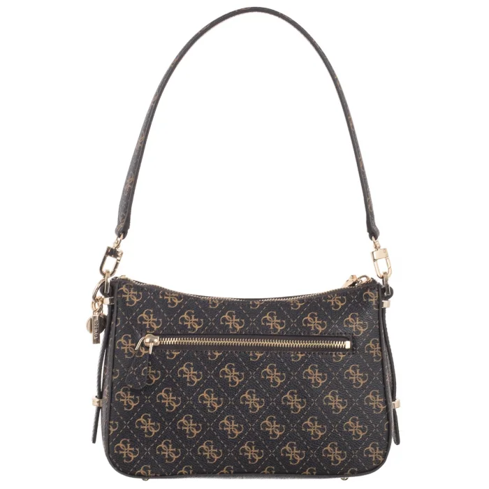 Torebka Guess Eco Erica Top Zip Shoulder Bag HWEQG9 51018 Brown Logo – zdjęcie 2