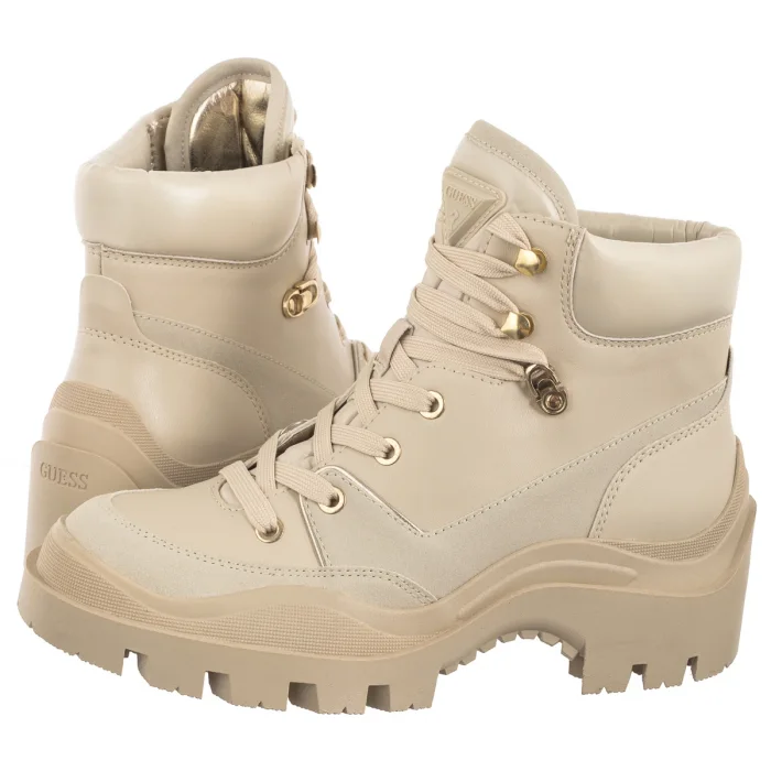 Botki Guess Yia FLFYIA ELE10 Beige – zdjęcie 1