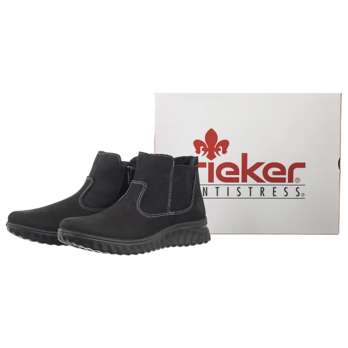 Sztyblety Rieker Czarne 59030-01 Black – zdjęcie 8