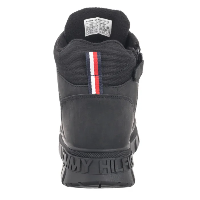 Trapery Tommy Hilfiger Lace-Up Bootie Black T3X5-33707-1492999 – zdjęcie 5