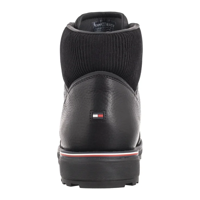 Trzewiki Tommy Hilfiger Corporate Warm Outdoor Lth Boot Black FM0FM05148 BDS – zdjęcie 5