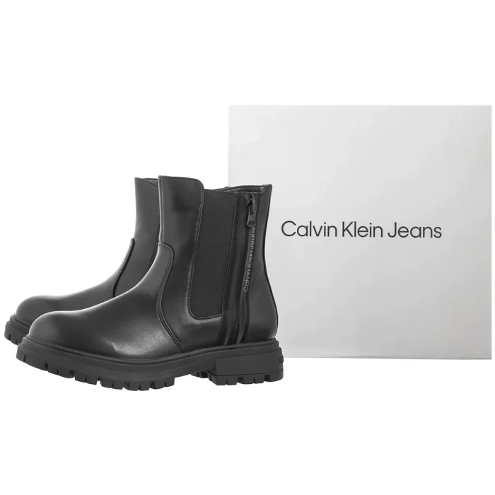 Botki Calvin Klein Chelsea Boot Black V3A5-81019-1355999 – zdjęcie 8