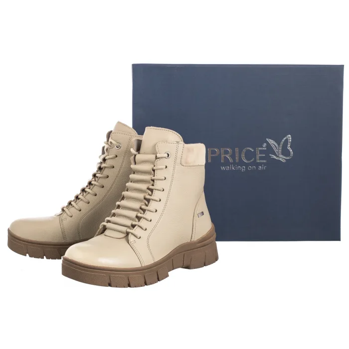 Trzewiki Caprice Beżowe 9-23241-43 402 Beige Nappa – zdjęcie 8