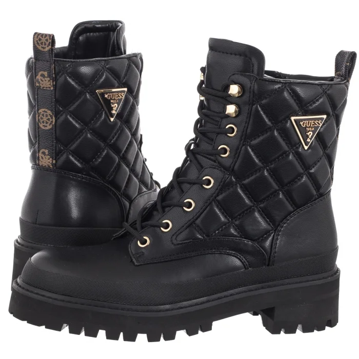 Botki Guess Badae2 FLFBD2 FAL10 BLKBR – zdjęcie 1