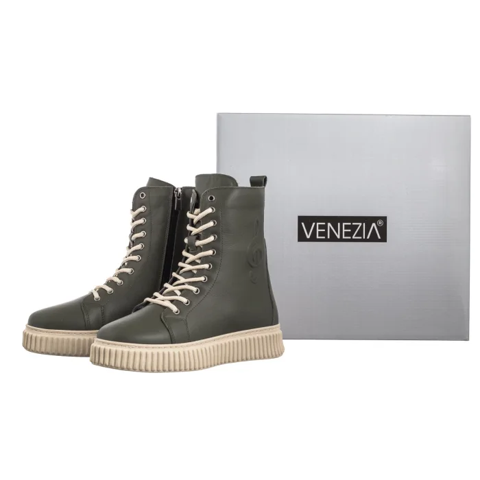 Trzewiki Venezia Zielone A012LEKHOBB082 – zdjęcie 8