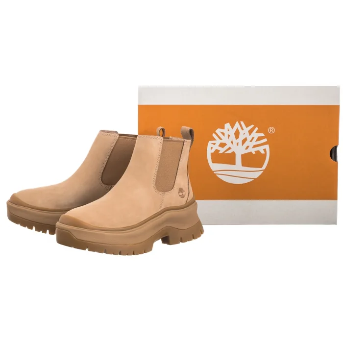 Sztyblety Timberland Roxie Lane Mid Chelsea Boot Light Beige Nubuck 0A28XM EN7 – zdjęcie 8