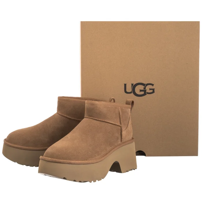 Botki UGG W Classic Ultra Mini New Heights 1158311 CHE – zdjęcie 8