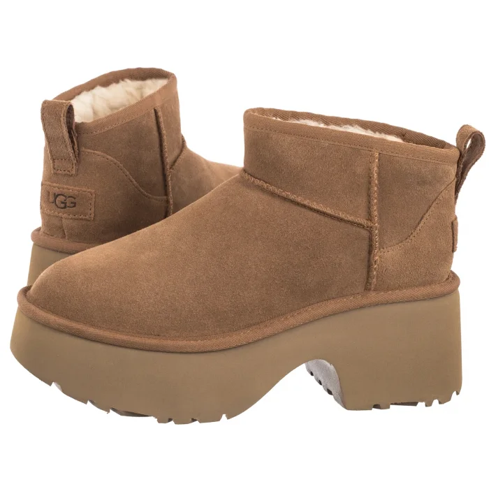 Botki UGG W Classic Ultra Mini New Heights 1158311 CHE – zdjęcie 1