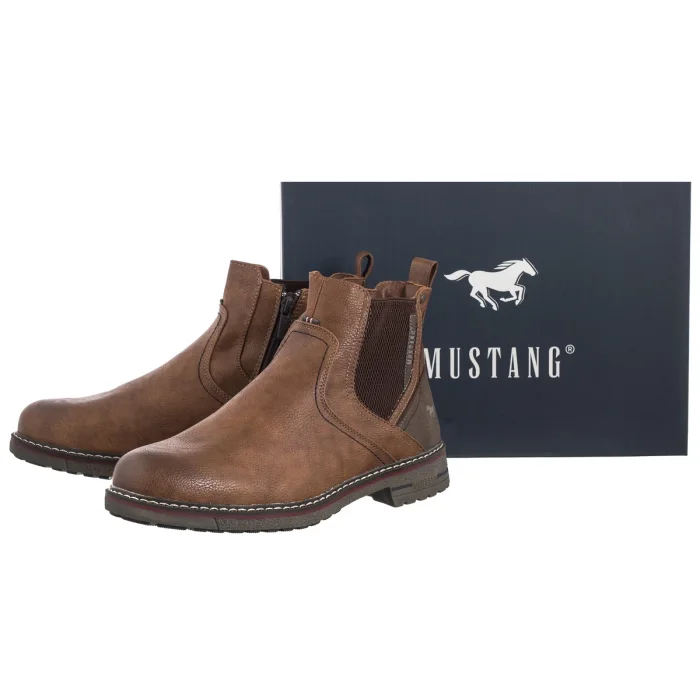 Sztyblety Mustang Koniakowe 4201-502-307 – zdjęcie 8
