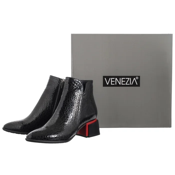 Botki Venezia Czarne L002CRBLOBB034 – zdjęcie 8