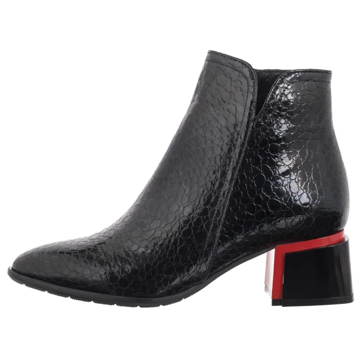 Botki Venezia Czarne L002CRBLOBB034 – zdjęcie 2