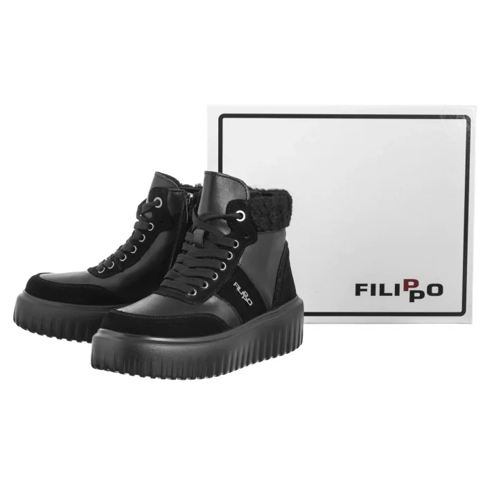 Botki Filippo Czarne DBT6429/24 BK – zdjęcie 8