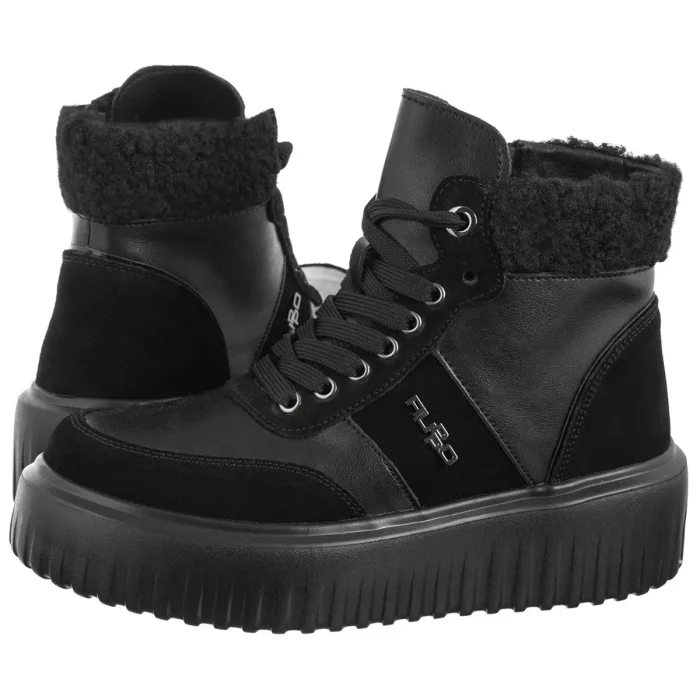 Botki Filippo Czarne DBT6429/24 BK – zdjęcie 1