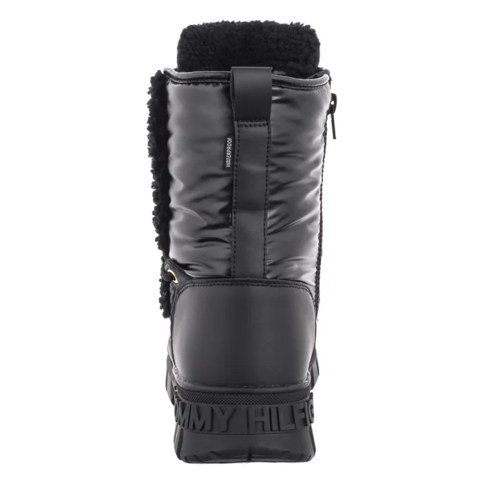 Śniegowce Tommy Hilfiger Fur Boot Black T3A5-33610-1695999 – zdjęcie 5