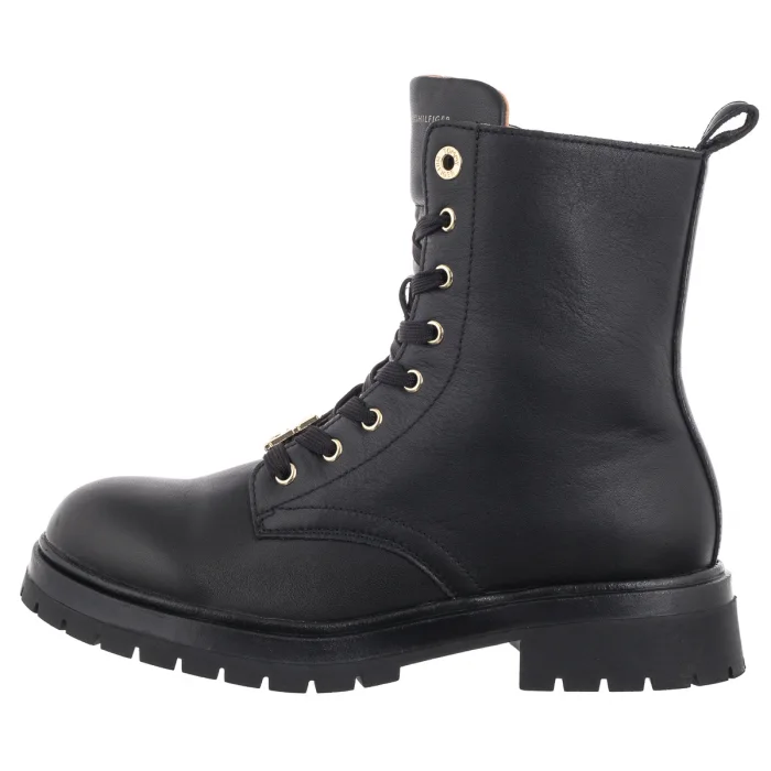 Workery Tommy Hilfiger Lace-Up Bootie Black T3A5-33568-0092999 – zdjęcie 2