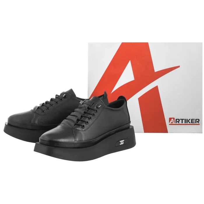 Półbuty Artiker Czarne 55C0799 – zdjęcie 8
