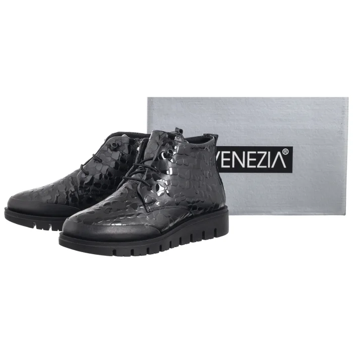 Botki Venezia Czarne H002LEBLOBB052 – zdjęcie 8