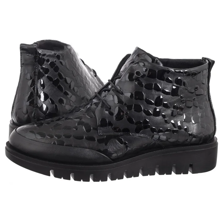Botki Venezia Czarne H002LEBLOBB052 – zdjęcie 1
