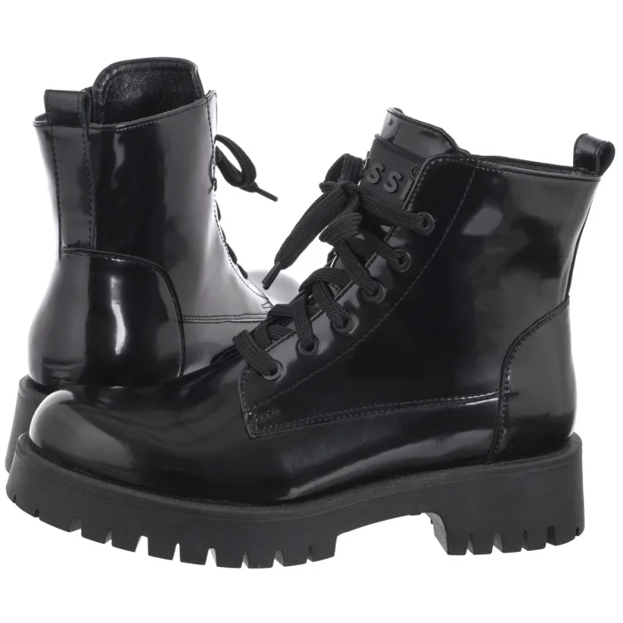 Trapery Nessi Czarne Lakierowane 22345 FL – zdjęcie 1