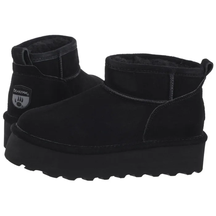 Botki Bearpaw Retro Shorty Black 2940W – zdjęcie 1