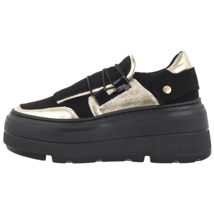 Półbuty Nepeke Selva Black/Gold – zdjęcie 2
