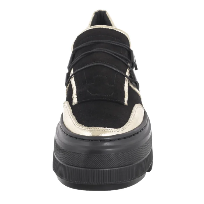 Półbuty Nepeke Selva Black/Gold – zdjęcie 4
