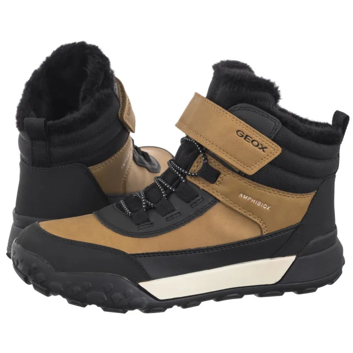 Trzewiki Geox J Trekkyup B Abx E Dk Yellow/Black J46MBE 0MEFU C2G9B – zdjęcie 1