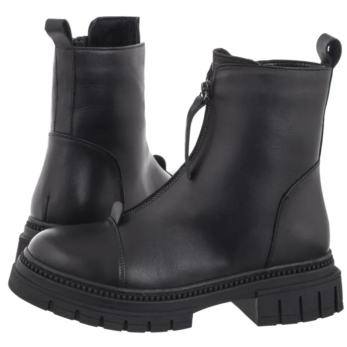 Botki Venezia Czarne H016LEBLOBB045 – zdjęcie 1