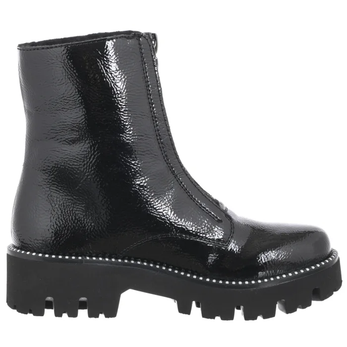 Botki Rieker Czarne Lakierowane Y3351-00 Black – zdjęcie 3