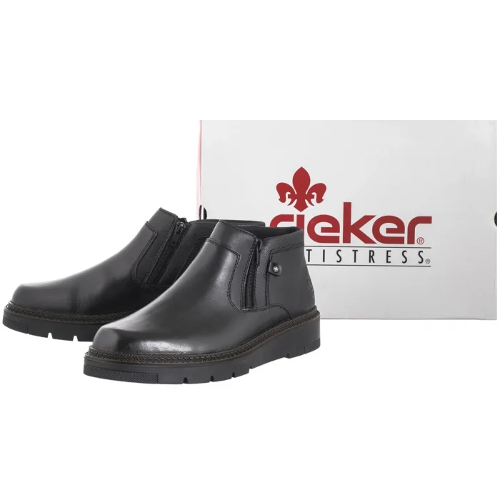 Trzewiki Rieker Czarne 30150-00 Black – zdjęcie 8