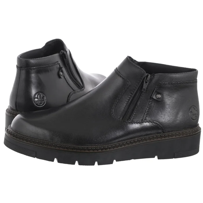Trzewiki Rieker Czarne 30150-00 Black – zdjęcie 1