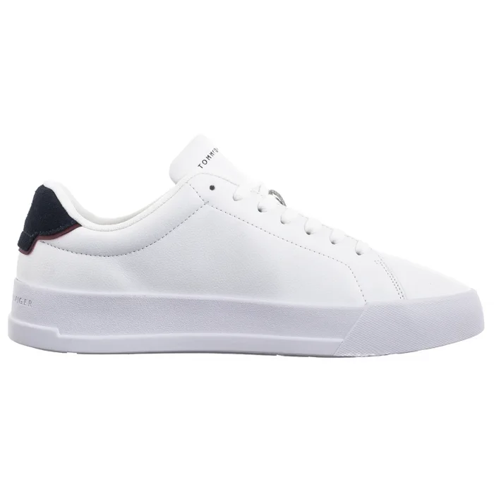 Sneakersy Tommy Hilfiger TH Court Lth Detail Ess White/Desert Sky FM0FM05367 0LD – zdjęcie 4