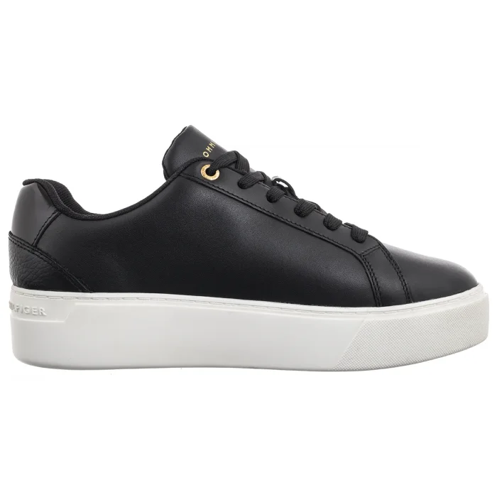 Sneakersy Tommy Hilfiger TH Platform Court Sneaker Black FW0FW08614 BDS – zdjęcie 4