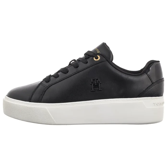 Sneakersy Tommy Hilfiger TH Platform Court Sneaker Black FW0FW08614 BDS – zdjęcie 3
