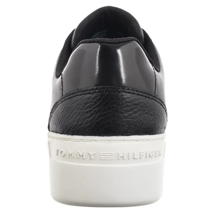 Sneakersy Tommy Hilfiger TH Platform Court Sneaker Black FW0FW08614 BDS – zdjęcie 6