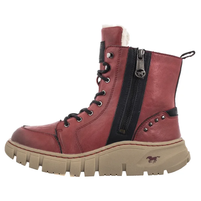 Botki Mustang Czerwone 1499-602-5 – zdjęcie 2