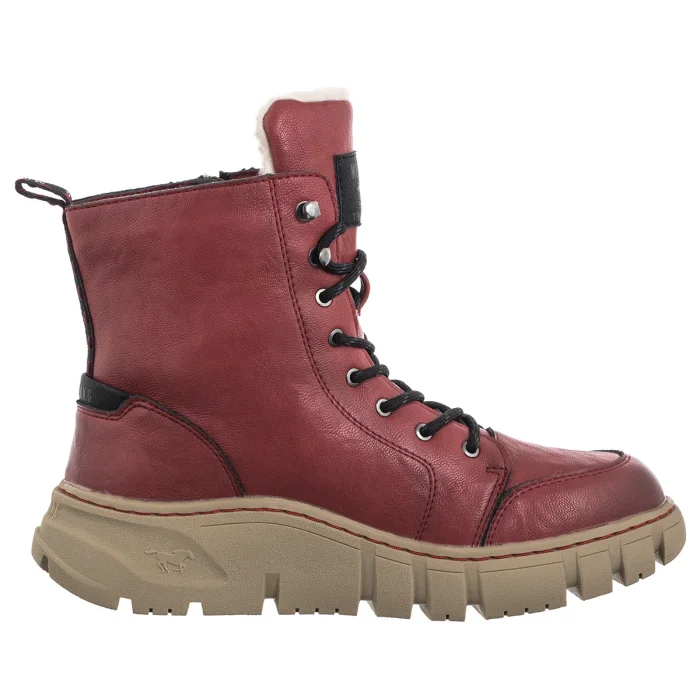 Botki Mustang Czerwone 1499-602-5 – zdjęcie 3