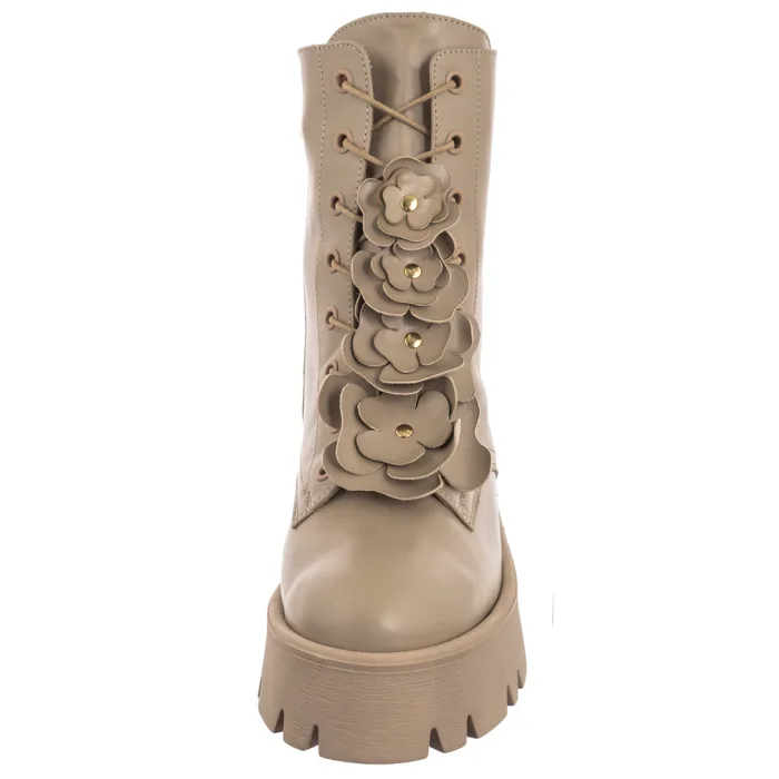 Botki Carinii Beżowe B10027-S46-000-000-E55 – zdjęcie 4